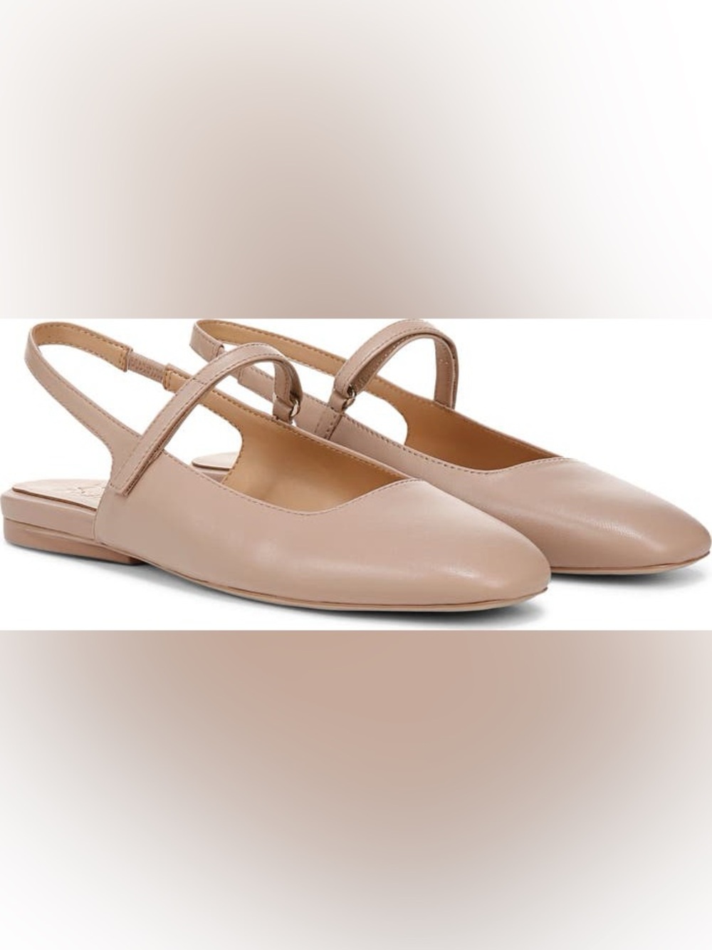 Naturalizer CONNIE MARY JANE SLINGBACK FLAT 7 Vintage Mauve Leather
